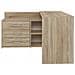 Dany Sonoma Kpl Scrivania Dany Sonoma Kpl Marrone Argentato 50 X 120 X 76 Cm - Foto miniatura 5