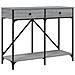 Tavolo Consolle Grigio Sonoma 100x39x78,5 Cm Legno Multistrato - Foto miniatura 2