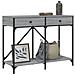 Tavolo Consolle Grigio Sonoma 100x39x78,5 Cm Legno Multistrato - Foto miniatura 3