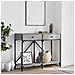 Tavolo Consolle Grigio Sonoma 100x39x78,5 Cm Legno Multistrato - Foto miniatura 1