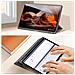 Custodia Per Samsung Tab S9 Fe Plus Funzione Supporto Digitazione Toby, Nero - Foto miniatura 5