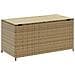 Contenitore Da Giardino Beige Misto 190l In Polyrattan - Foto miniatura 5
