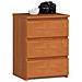 Comodino CL3, 3 cassetti, 40x35x57 cm, Colore Ontano - Foto miniatura 1