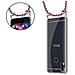Catena Di Telefoni Cellulari Compatibile Con Htc Desire 10 Lifestyle / Desire 825 In Rosso Bianco - Coperchio Protettivo In Silicone Con Anelli D'argento, Cinturino In Corda E Custodia Staccabile - Foto miniatura 5