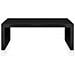 Tavolino Basso Da Interno Salotto In Mdf Laccato 120x60x43h Cm Chick Bloir - Black - Foto miniatura 1
