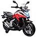 Moto Elettrica per Bambini 3-6 Anni Licenza Honda con Fari, Musica e Rotelle, 107x46x75 cm, Rosso - Foto miniatura 1