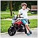 Moto Elettrica per Bambini 3-6 Anni Licenza Honda con Fari, Musica e Rotelle, 107x46x75 cm, Rosso - Foto miniatura 2