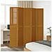 Divisorio Ambienti 5 Pannelli Marrone Legno Massello Paulownia - Foto miniatura 3