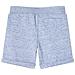 Pantaloncini per Bambini con Coulisse Blu Mélange 128 - Foto miniatura 2