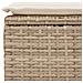 Sgabello Giardino con Cuscino Beige 55x55x37 cm in Polyrattan - Foto miniatura 7