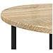 Set di 2 Tavolini in Legno Ingegnerizzato Rovere Sonoma e Metallo - Foto miniatura 6