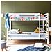 Letto A Castello Per Bambini 190x90cm Bianco Amber - Foto miniatura 3