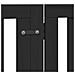 Cancello per Cani Porta Pieghevole Nero 6 Pannelli 480cm Pioppo - Foto miniatura 7