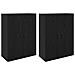 Armadi da Muro 2 pcs Rovere nero 69.5 x 34 x 90 cm - Foto miniatura 1