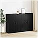 Armadi da Muro 2 pcs Rovere nero 69.5 x 34 x 90 cm - Foto miniatura 4
