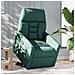 Poltrona Alzapersona Massaggiante Verde Scuro in Tessuto - Foto miniatura 2