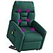 Poltrona Alzapersona Massaggiante Verde Scuro in Tessuto - Foto miniatura 3