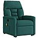 Poltrona Alzapersona Massaggiante Verde Scuro in Tessuto - Foto miniatura 4