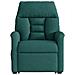 Poltrona Alzapersona Massaggiante Verde Scuro in Tessuto - Foto miniatura 5