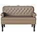 Panca Chesterfield Cappuccino 119.5 x 64.5 x 75 cm - Foto miniatura 4