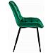 Sedia BERA in velluto verde scuro con gambe nere x 4 - Foto miniatura 6
