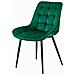 Sedia BERA in velluto verde scuro con gambe nere x 4 - Foto miniatura 7