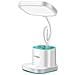 Lampada Da Scrivania A Led Flessibile Con Portapenne Funzione Powerbank, Bianco - Foto miniatura 5