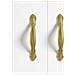 Manico 2 pcs Oro 143 x 19,2 x 20 mm Lega di Zinco - Foto miniatura 6