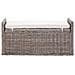 Panchina con contenitore Grigio 110 x 40 x 50 cm Rattan - Foto miniatura 5