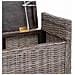 Panchina con contenitore Grigio 110 x 40 x 50 cm Rattan - Foto miniatura 8