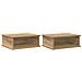 Comodino 2 pcs Rovere artigianale 40 x 31 x 15 cm - Foto miniatura 1