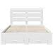Struttura del letto Bianco 140 x 190 cm Legno multistrato - Foto miniatura 8