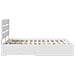 Struttura del letto Bianco 140 x 190 cm Legno multistrato - Foto miniatura 9