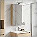 Mobiletto per specchio da bagno con lo scaffale Rovere Sonoma - Foto miniatura 2
