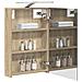 Mobiletto per specchio da bagno con lo scaffale Rovere Sonoma - Foto miniatura 3