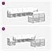 Set Divano da Giardino 8 pcs Nero polyrattan - Foto miniatura 5