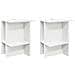 Tavolino da salotto 2 pcs Bianco 40 x 30 x 49 cm - Foto miniatura 1