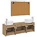 Set di mobili per il bagno 4 pcs Rovere Artigianale - Foto miniatura 8