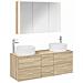 Set di mobili per il bagno 4 pcs Rovere Sonoma - Foto miniatura 1