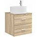 Set di mobili per il bagno 4 pcs Rovere Sonoma - Foto miniatura 6