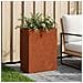 Vaso da giardino Ruggine 40 x 20 x 50 cm Acciaio Corten - Foto miniatura 2
