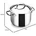 32124 - Pentola base con coperchio, 24 cm, in acciaio inox - Foto miniatura 3