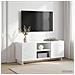 Supporto TV 90 x 34.5 x 40 cm Bianco Lucido - Foto miniatura 2