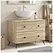 Armadio per Lavabo da Bagno BREDA Rovere Sonoma 82 x 41 x 59 cm - Foto miniatura 2