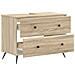 Armadio per Lavabo da Bagno BREDA Rovere Sonoma 82 x 41 x 59 cm - Foto miniatura 3