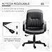 Sedia Da Ufficio Imbottita Girevole Con Rotelle, Nero - Foto miniatura 4