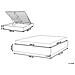 Letto In Tessuto Beige Con Contenitore 160 X 200 Cm Dinan - Foto miniatura 12