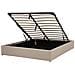 Letto In Tessuto Beige Con Contenitore 160 X 200 Cm Dinan - Foto miniatura 13