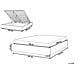 Letto In Tessuto Beige Con Contenitore 160 X 200 Cm Dinan - Foto miniatura 21