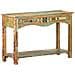 Tavolo Consolle 120x40x75 Cm In Legno Massello Di Recupero - Foto miniatura 2